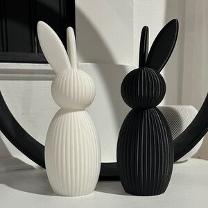 3D Printed Modern Bunny Figurines - Choose 1
